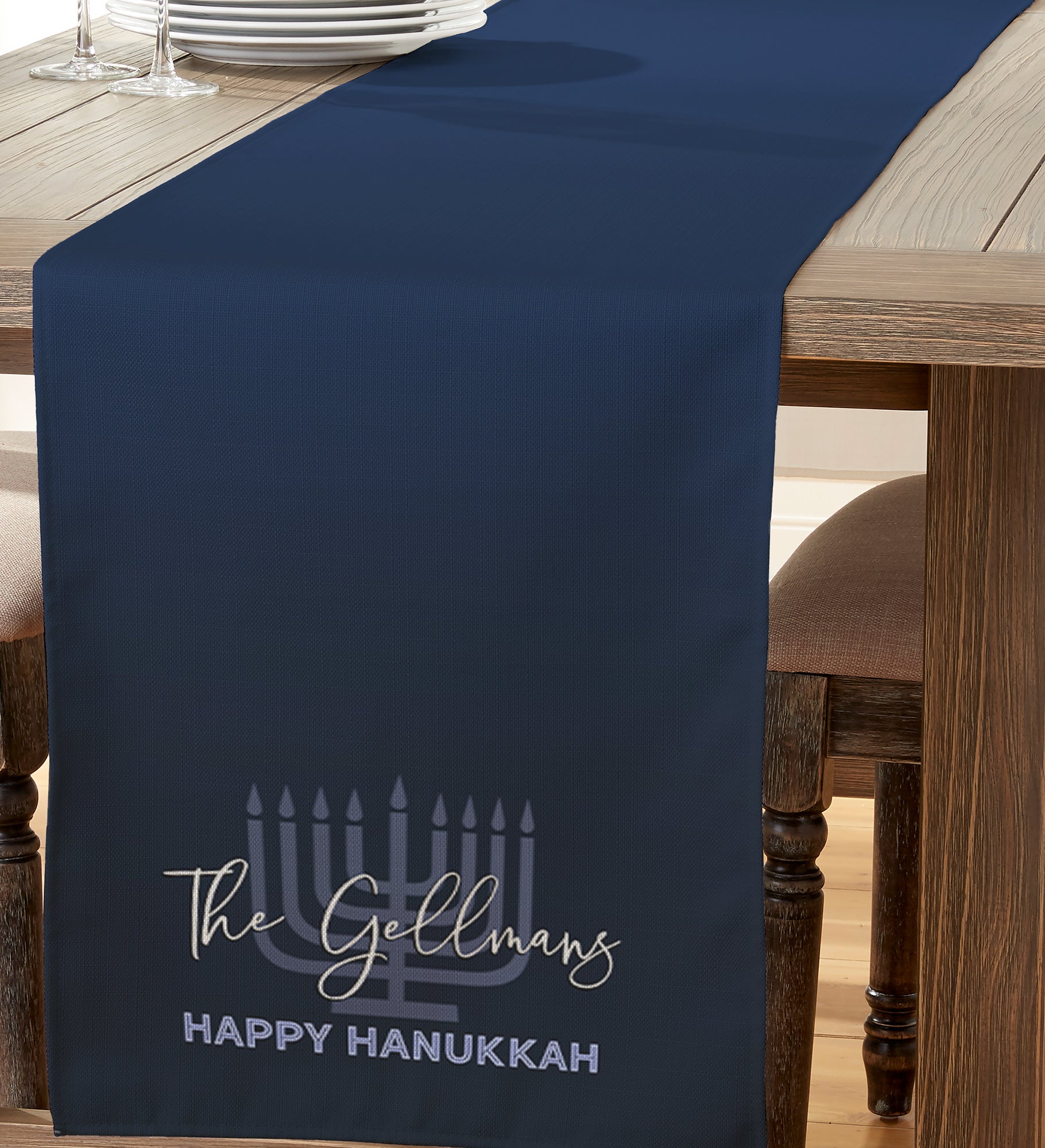 Hanukkah Personalized Table Runner